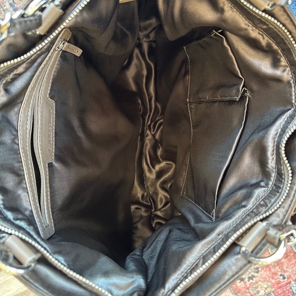 Vintage Studio Pollini Studded Grommet & Chain Strap Tote Bag - Picture 5 of 5